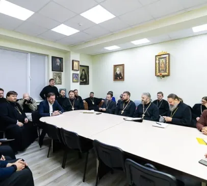 Состоялась встреча президента общественного фонда «Eleos-Meirim» В.М. Капсамун с администрацией и педагогической корпорацией Алматинской православной духовной семинарии
