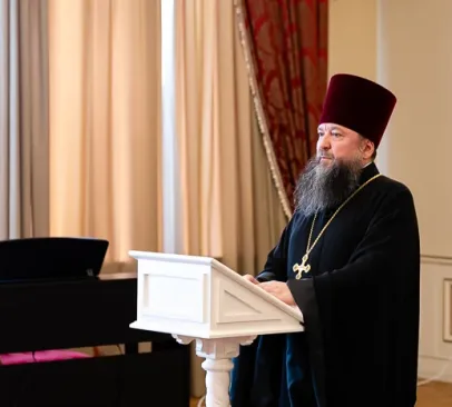 Приветствие ректора Алматинской семинарии участникам IV Международной научно‑практической конференции «Теология, общество, государство: пространство диалога»