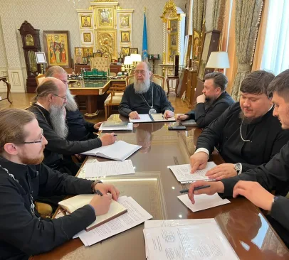 Митрополит Александр провел рабочее совещание, посвященное подготовке к открытию богословских курсов для монашествующих Казахстанского Митрополичьего округа